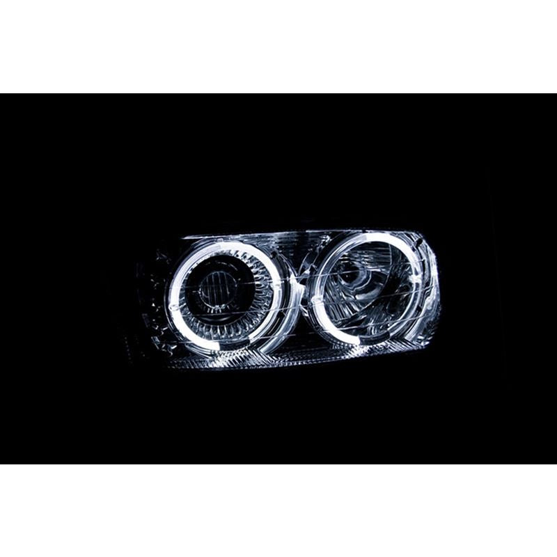 ANZO USA 1999-2006 Gmc Sierra 1500 Projector Headlights w/ Halo Chrome (111191)