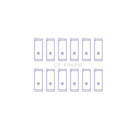 King Engine Bearings Connecting Rod Bearing Set for 1986-1992 Toyota Supra (CR 696AM)