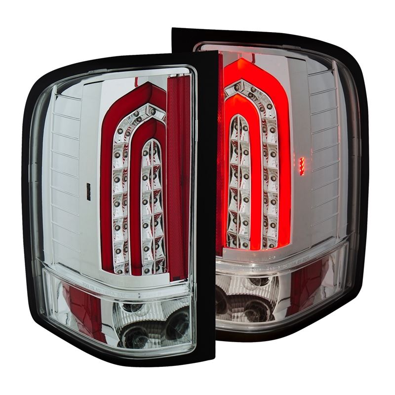 ANZO USA 2007-2013 Chevrolet Silverado 1500 LED Taillights Chrome (321341)