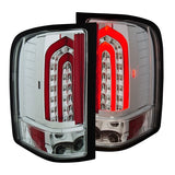 ANZO USA 2007-2013 Chevrolet Silverado 1500 LED Taillights Chrome (321341)