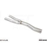 GTHAUS American Roar Section 2 (Catback Y-Pipe) resonator delete Section; Stainless Steel (FO0111001)