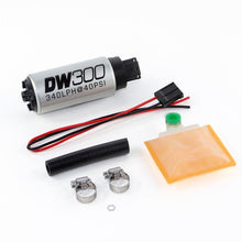 Load image into Gallery viewer, Deatschwerks DW300 series, 340lph in-tank fuel pump w /Universal Install Kit. Fits Most (9-301-1000)