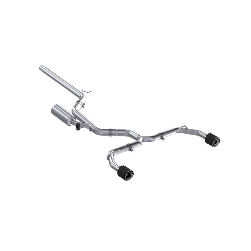 MBRP Exhaust 3in. Cat Back 2.5in Dual Split Rear T304 CF Tip (S46173CF)