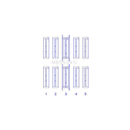 King Engine Bearings Main Bearing Set for 1971-1974 Ford Ranch Wagon (MB5504SI 030)