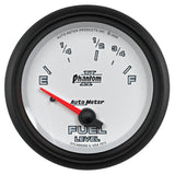 AutoMeter Phantom II 2-5/8in / 73 Ohms Empty - 10 Ohms Full Electrical Fuel Level Gauge (7815)