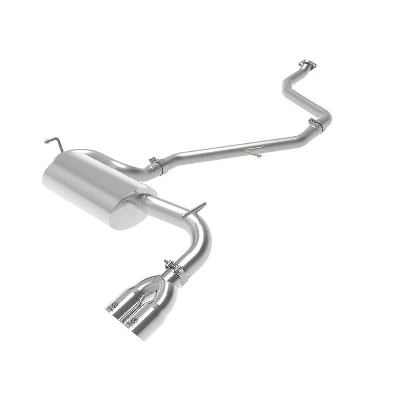 aFe Takeda 2 IN to 2-1/2 IN 304 Stainless Steel Cat-Back Exhaust System w/Polish Tip (49-36047-P)