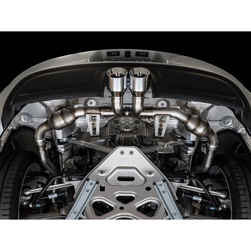 AWE Tuning Touring Edition Exhaust for Porsche 718 Boxster / Cayman - Chrome Silver Tips (3015-32080)