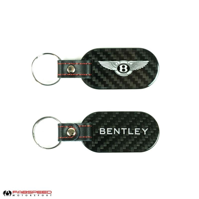 Fabspeed Bentley Crest and Script Carbon Fiber Keyring (FS-CF-CKR-BENS)