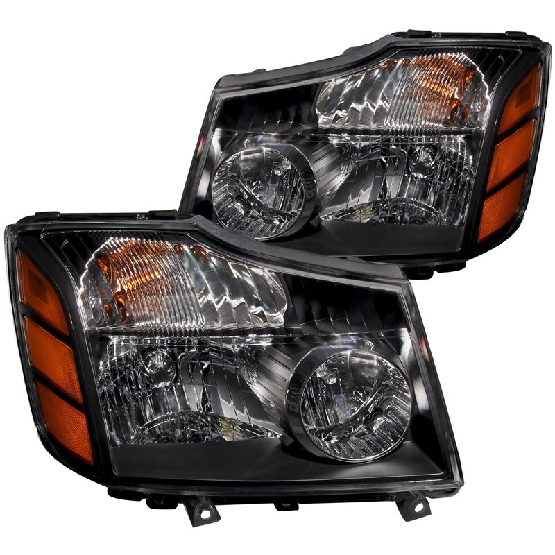 ANZO USA 2004-2007 Nissan Armada Crystal Headlights Black (111069)