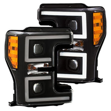 Load image into Gallery viewer, ANZO USA LED Headlights 17-18 Ford F-250 Super Duty Plank-Style L.E.D. Headlight Black (Pair) (111388)