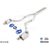 GTHAUS American Roar Racing series GTS Exhaust; Utilizing OE Tips; Titanium (DD0142500)