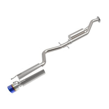 Load image into Gallery viewer, Takeda 2-1/2 IN 304 Stainless Steel Cat-Back Exhaust System w/ Blue Tip (49-36058-L)