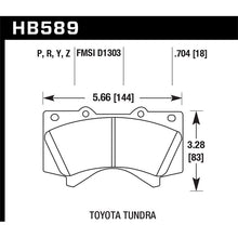 Load image into Gallery viewer, Hawk Performance LTS Brake Pads (HB589Y.704)