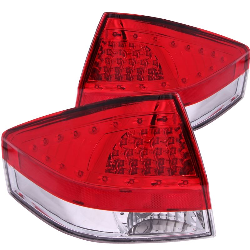 ANZO USA 2008-2011 Ford Focus LED Taillights Red/Clear (321197)