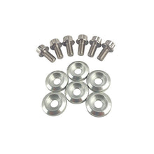 Load image into Gallery viewer, Blox Racing New Fender Washers Kit M6 12pt - 6pc Large Diameter Silver (BXAC-00311-SI)