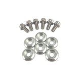 Blox Racing New Fender Washers Kit M6 12pt - 6pc Large Diameter Silver (BXAC-00311-SI)