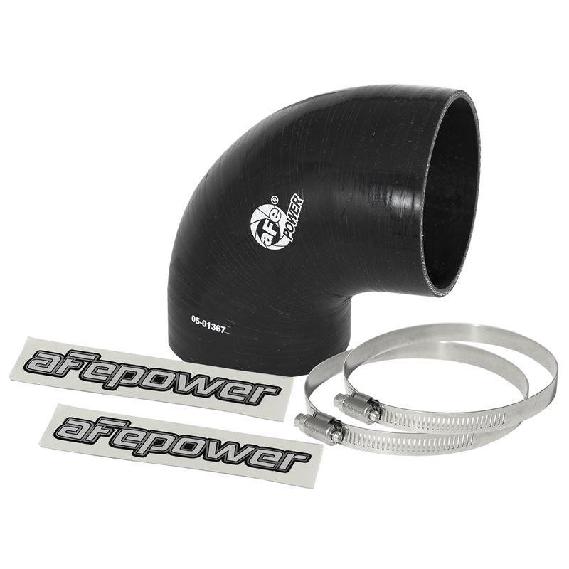 aFe Cold Air Intake System (4 IN ID to 3-4/5 IN ID x 90 Deg.) Elbow Reducing Coupler(59-00067)