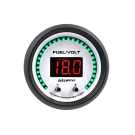 AutoMeter 52.4mm White Switchable 0-100 Fuel Level/8-18V Voltmeter Phantom Elite Digital Gauge (6709-PH)