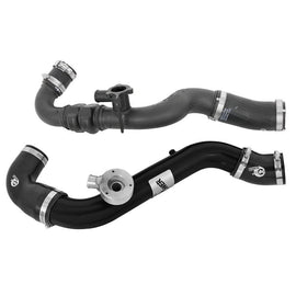 aFe BladeRunner 2-1/2 IN Aluminum Hot Charge Pipe Black (46-20258-B)