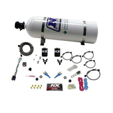 Load image into Gallery viewer, Nitrous Express 92-95 Dodge V8 TBI Dual Nozzle Nitrous Kit (50-125HP) w/15lb Bottle (20213-15)