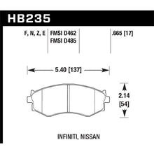 Load image into Gallery viewer, Hawk Performance HP Plus Brake Pads (HB235N.665)