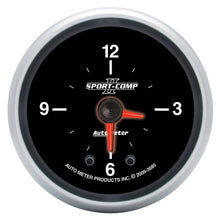 Load image into Gallery viewer, AutoMeter Sport-Comp II 2 1/16in 12 Hours Digital Stepper Motor Clock (3685)