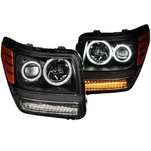 Load image into Gallery viewer, ANZO USA 2007-2012 Dodge Nitro Projector Headlights w/ Halo Black (CCFL) G2 (111145)