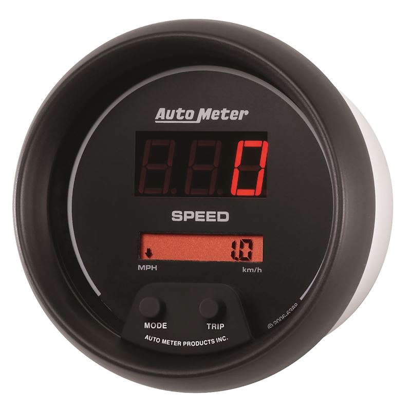 AutoMeter Sport-Comp Black 3 3/8in 160 MPH Digital Speedo Gauge (6388)