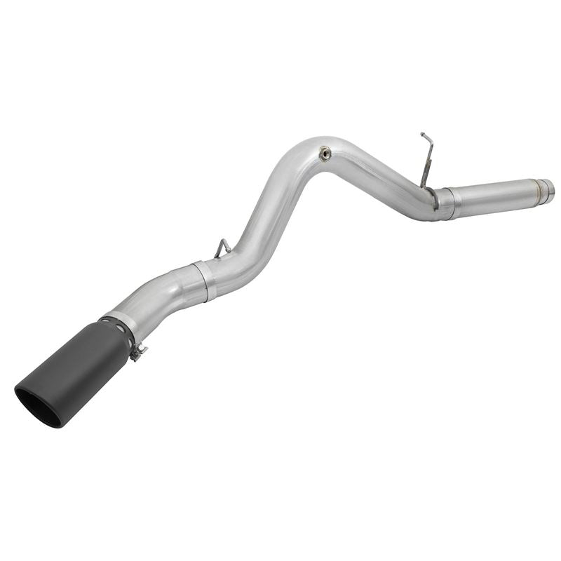 aFe ATLAS 5 IN Aluminized Steel DPF-Back Exhaust System w/Black Tip (49-04081-B)