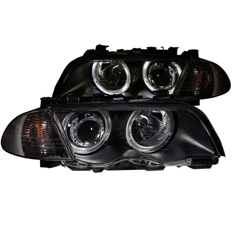 ANZO USA Projector Headlight Set w/Halo for 2001 BMW 320i (121261)