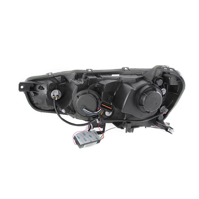 ANZO USA 2008-2015 Mitsubishi Lancer Projector Headlights w/ Halo Chrome (CCFL) (121427)