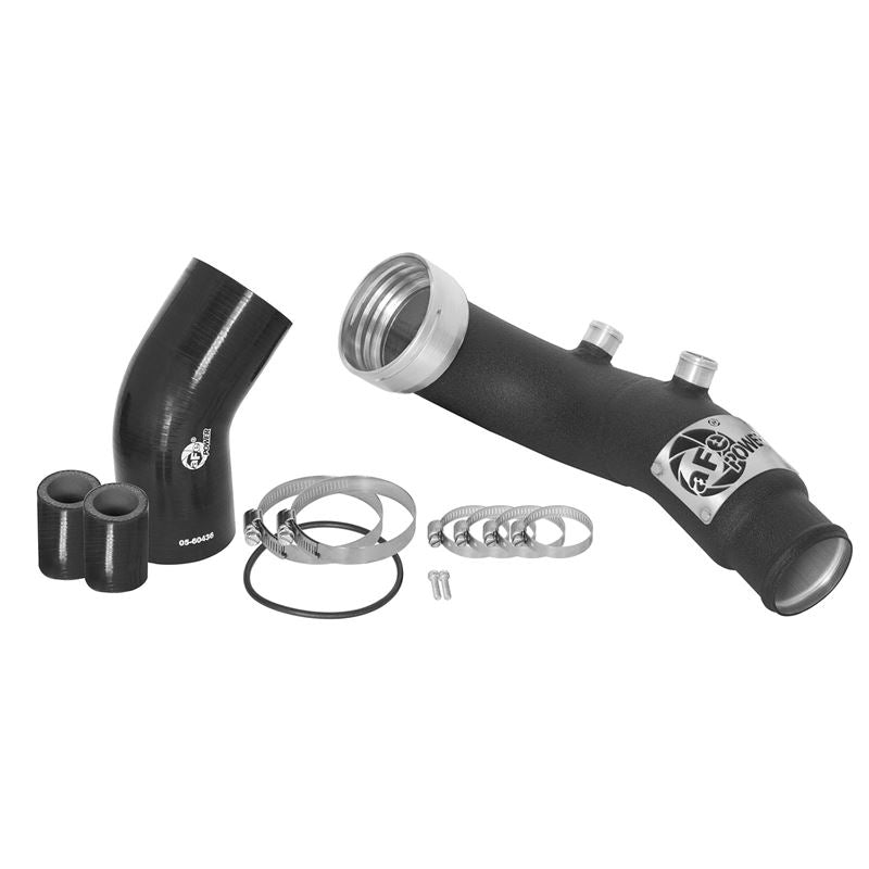 aFe BladeRunner 3 IN Aluminum Cold Charge Pipe Black (46-20159-B)