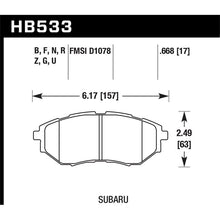 Load image into Gallery viewer, Hawk Performance HP Plus Brake Pads (HB533N.668)