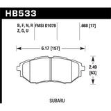 Hawk Performance HP Plus Brake Pads (HB533N.668)