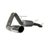 aFe Large Bore-HD 4 IN 409 Stainless Steel Cat-Back Exhaust System w/ Polished Tip (49-43003)