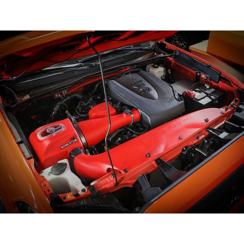 aFe 16-23 Toyota Tacoma V6 3.5L Momentum GT Red Edition Cold Air Intake System w/ Pro DRY S Filter (51-76005-R)