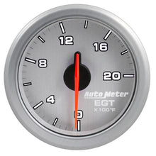 Load image into Gallery viewer, AutoMeter Airdrive 2-1/16in EGT Gauge 0-2000 Degrees F - Silver (9145-UL)