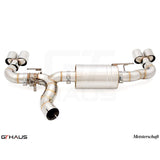 GTHAUS Meistershaft OE-C (Original Equipment Control) Exhaust; 4x102mm (Round Split); Stainless Steel (BM5311906)