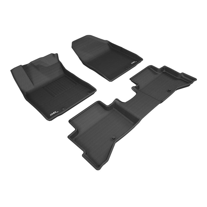 3D Maxpider KAGU Floor Mat, BLACK, 1ST ROW/2ND ROW (L1KA04401509)