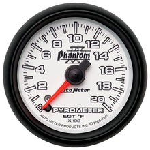 Load image into Gallery viewer, AutoMeter Phantom II 52.4mm Full Sweep Electronic 0-2000 Def F EGT/Pyrometer Gauge (7545)