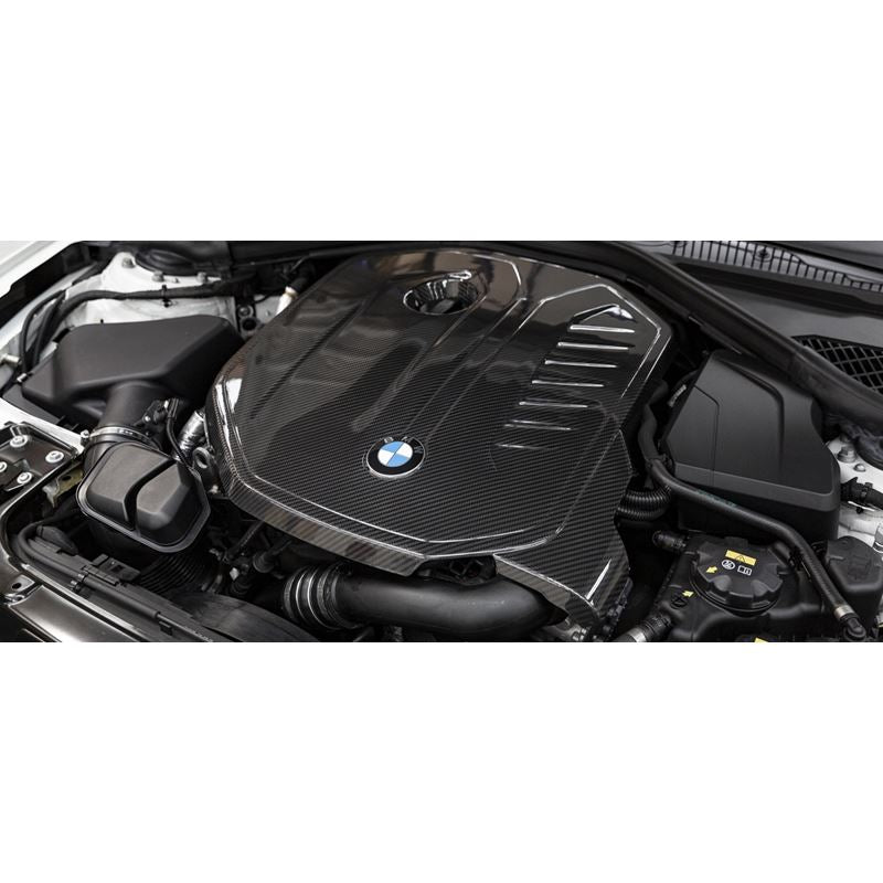 Eventuri BMW F20 M140i, F22 M240i, F30 M340i B58 Black Carbon Engine Cover (EVE-B58F-CF-ENG)