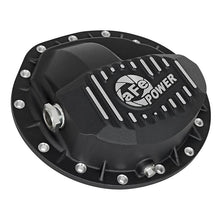 Load image into Gallery viewer, aFe Pro Series Rear Differential Cover Black w/ Machined Fins and Gear Oil (46-70362-WL)