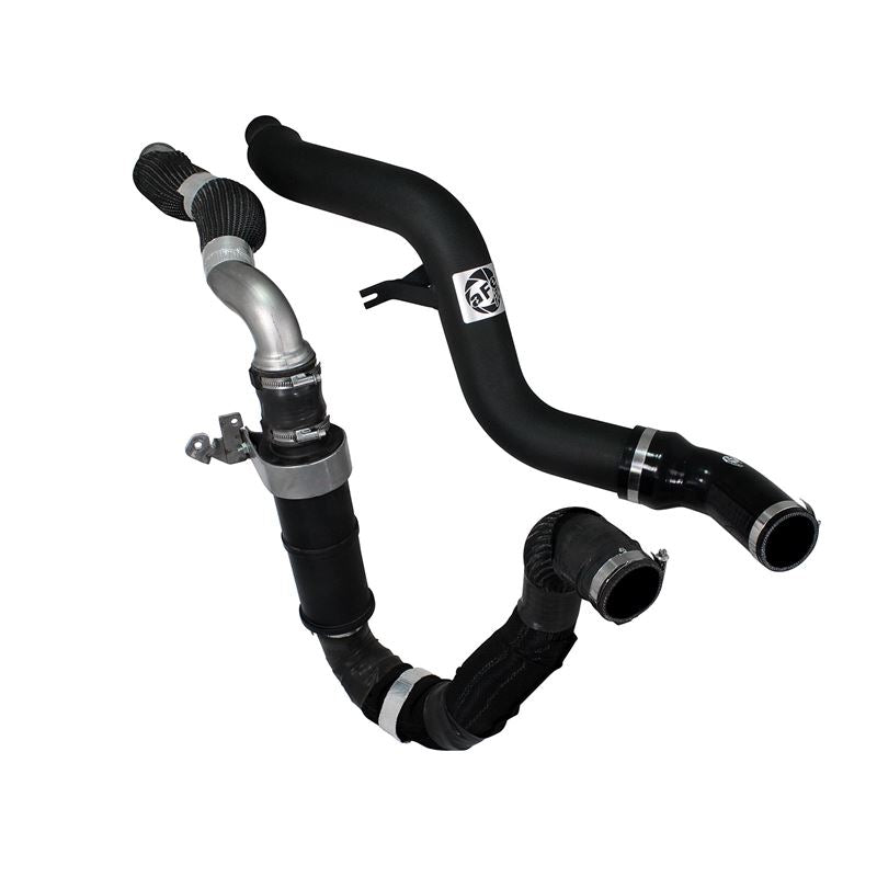 aFe BladeRunner 3 IN Aluminum Hot Charge Pipe Black (46-20178-B)