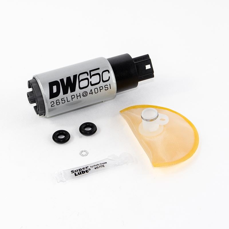 Deatschwerks DW65C series, 265lph compact fuel pump without mounting clips and install kit (9-651-1018)