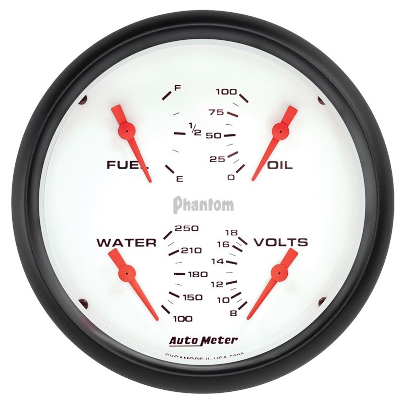 AutoMeter 5" QUAD GAUGE, PHANTOM (5820)