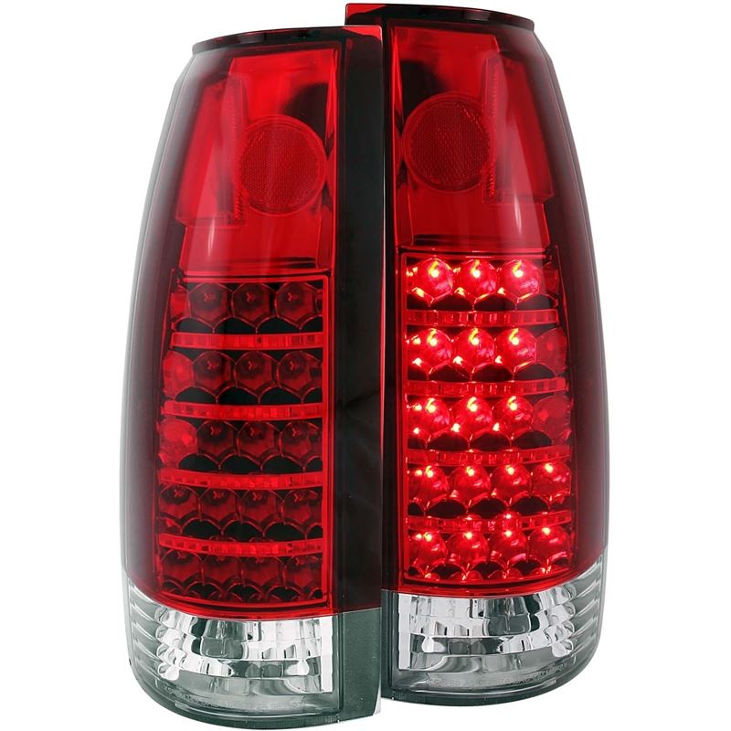 ANZO USA 1999-2000 Cadillac Escalade LED Taillights Red/Clear (311057)