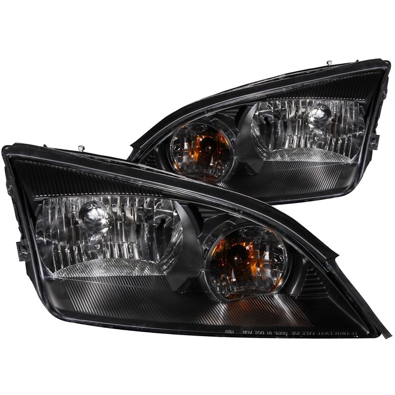 ANZO USA 2005-2007 Ford Focus Crystal Headlights Black (121229)