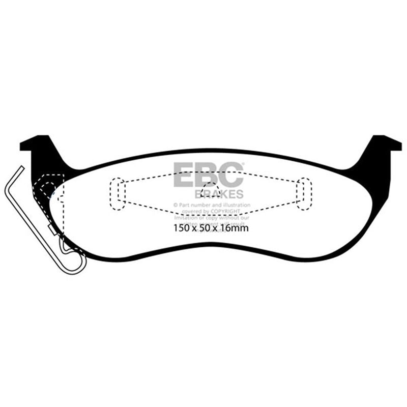 EBC Greenstuff 2000 Series Sport Brake Pads (DP21677)