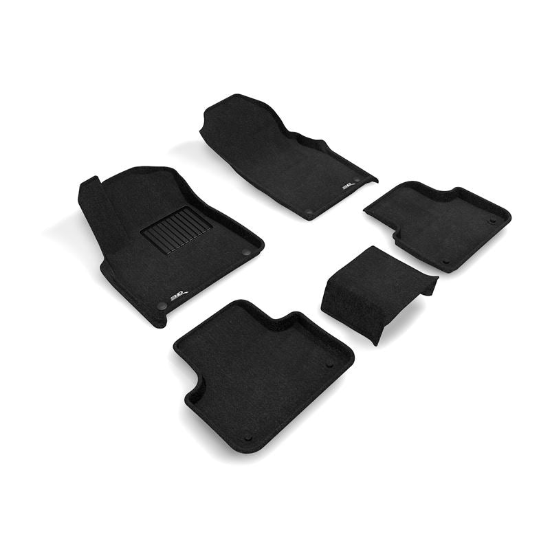 3D Maxpider ELEGANT Floor Mat, BLACK, 1ST ROW/2ND ROW (L1AD04004709)