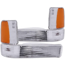 Load image into Gallery viewer, ANZO USA 1991-1996 Dodge Dakota Euro Parking Lights Chrome w/ Amber Reflector (511047)